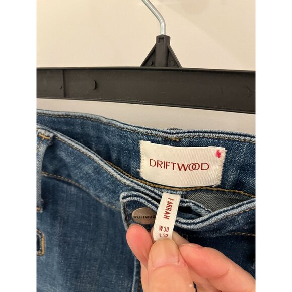 NWOT Driftwood Farrah Flare Blue Denim Jeans 30x32 - Picture 6 of 9